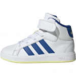 Adidas Grand Court Moodne Mitmek&uuml;lgne Keskmise S&auml;&auml;rega Laste Tennised Laste Tennised Valge Sinine JR2584 28
