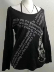 Must Letter Goth Seksikas gooti graafiline T-s&auml;rk Vintage naiste 90ndate riided Y2k Crop Top Streetwear T-s&auml;rgid Subculture Tees Punk M
