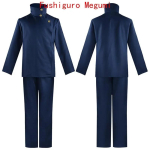 Jujutsu Kaisen Anime Cosplay Kost&uuml;&uuml;m Keskkoolivorm Halloweeni jaoks Itadori Yuji Fushiguro Megumi Inumaki Toge M blue