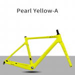 BXT-135 Gravelratta raam s&uuml;sinikkiust 700C/27.5er ketaspidur s&uuml;sinikkiust gravel jalgratta raamikomplekt BXT Pearl Yellow Gloss-58 kollane