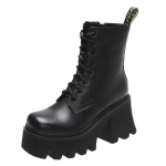 Tugevad nahast saapad Naiste Vabaaja Naiste Kingad K&otilde;rgust Lisavad Naiste Mootorratturi Talvised Ankle Boots 37 must