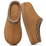 Moodsad Litfun Ehtsad Suede Kohevad Sussid Naistele Siseruumides V&auml;litingimustes Kohev Majasussid Talvised Slip-on Soojad M&auml;luvahust Karvased Kingad 36-37 khaki