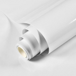 PVC P&auml;rlkilest Veekindel Tapeet &ndash; L&auml;ikiv Isekleepuv Seinakleebis Kapi, K&ouml;&ouml;gi, M&ouml;&ouml;bli jaoks (Must valge) 40x100cm valge