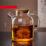 L&auml;bipaistev klaasist teekann Kodu ja k&ouml;&ouml;k Pueri teekann puidust kaanega Veekeetja Tee komplekt Kohvi ja tee lauan&otilde;ud