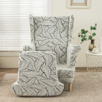 Jacquardist tiivaga seljatoega diivanikate &Uuml;hekohalise lamamistooliga diivanikate Pestav Kodune vabaaja toolikate K&otilde;ik-h&otilde;lmav Tiger stool cover gray
