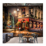 3D Seinamaal Euroopa Maastik Tapeet Baar KTV &Ouml;&ouml; Kodu Kaunistus Elutuba 3D Foto Tapeet 200 cm(W) x 140 cm(H)