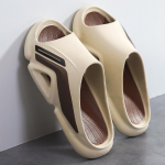 Suvised meeste sussid Vaba aeg Suvejalatsid Meeste rannajalatsid Mugavad meeste kingad &otilde;ues Meeste sussid Mood pl&auml;tud Sussid 45 beež