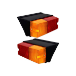 12V tagumine kombineeritud tagatulede komplekt (Komplektis 2) &Uuml;hildub Sonalika, Indofarm, Farmtrac, Standard & Universal traktoritega merevaigukollane/punane