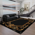 Must Kuldne Marmorist VAIP ELUTOAKS Pestav Toakujundus Diivanilaud Suure Pindalaga Vaibad Libisemisvastane Suur Vaip Kohvilaudade Matt 60x90cm