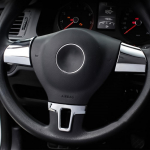Autotarvikud Roolikatte kaunistusdekoratiivkleebise korpus Volkswagen Tiguan Touran Passat 2011-2015 Lavida 2011-2014 jaoks h&otilde;be
