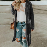 Naiste mood Kuldne sametine tuulejakk, pikk kleit vabaaja jope XXXXXL