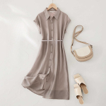 Tennis Prantsuse S&auml;rk-Kleit Naistele Suvel Uus Kerge ja &Otilde;huke Keskmise pikkusega Seelik M