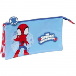 Trousse Triple - SAFTA - Spidey Rescue - Confortable - Polyvalente - Enfants Scolaires
