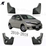 Black Front &Rear Mud Fender Flaps Splash Guard Mudflaps Mudguard Cover Trim For Toyota VITZ 2010-2018 Mud