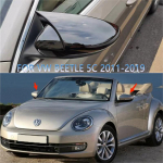 Volkswagen Beetle'i jaoks 2tk l&auml;ikiv must auto tahavaatepeegli kaane korgid trimmikatte raam 5C1 5C2 5C7 1,2 1,4 2,0 ​​TSI Gloss Black