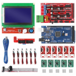 CNC 3D-printeri komplekt Mega 2560 Board RAMPS 1.4 kontrolleri LCD 12864 A4988 Stepper draiveriga 3D printer kit