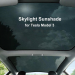 Upgrade Car Front Rear Sunvisor For Tesla Model 3 2016- Glass Roof interior Sunshade Windshield Skylight Blind Shading Model 3 Black