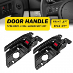 2pc Interior Handle ide Bezel Door Rear Front Black for Left Side Kia Forte
