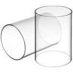 2 tk Komplekt Varjundiga K&uuml;&uuml;nlajalg Lamp Klaasist Tarvik S&ouml;&ouml;gitoa K&uuml;&uuml;nlajalad Klaaskatted K&uuml;&uuml;nlajala Toru Lambivarju Sirge Silinder 10X6X6CM