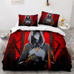 Genshin Impact voodipesu komplekt M&auml;ng 3D Prinditud voodipesu tekk Pehme tekikottide komplektid Kodutekstiil Queen King Size T&uuml;drukule Lastetoa sisustus Eu Single 135x200cm