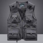 Vest Vest jakk Meeste Mitmetaskuline Klassikaline meeste Varrukateta Mantel V&auml;litingimustes Fotograafi jakid 5XL Vest Reisiriided XXXXXL