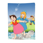 Heidi T&uuml;druk Alpidest Anime Tekid Pehme Soe Flanell Visketekk Pl&uuml;&uuml;s Voodi Elutuba Piknik Reisimine Kodu Diivan 30x40in