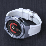 Klassikaline modifikatsioonikomplekt Samsung Galaxy Watch 4 Classic 46mm jaoks Metallkorpus Kummist k&auml;epael Samsung Watch 4Classic 46 jaoks Luksuslik modifikatsioonikomplekt Galaxy 4Classic 46mm
