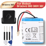 Laetav liitiumaku iRobot Roomba Braava 380 380t 390T 381 MINT 5200C 5200 puhastusroboti jaoks 2000mAh