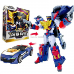Mini Force Tugevaim Politsei Transformeeruv Robott m&auml;nguasjad heliga ja valgusega MiniForce X Transformatsioonirobot Tulepolitsei m&auml;nguasi No Color Box