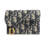 DIOR Sadul vana lille tikandiga t&auml;istr&uuml;kiga klappkate kangast sadulakott kaardihoidja kaardikott naiste mudel teksasinine One Size-Shopping Bag Set(Basic Set+Shopping Bag) denim sinine v&auml;rv
