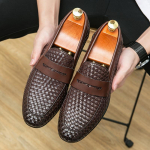 Uued Meeste Kootud Mustriga Lakknahast Madalad Kingad Mehelikud Vabaaja Mokassiinid Ametlikud Pulmajalatsid Sapatos Tenis Masculino 38 beige