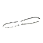 4PCS Chrome Rear Fog Light Cover For BMW X1 E84 2009-2012 Pre-facelifted models