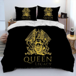 Freddie Mercury Queen-Rock-Band Tekikott Voodipesukomplekt Tekikott Voodikomplekt Tekikott Padjap&uuml;&uuml;rKuninga Suuruse Voodipesukomplekt EU Single(135*200cm)3pcs