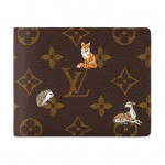 Louis Vuitton Monogram Forest Print Kaetud L&otilde;uend Rahakott Meeste Rahakotid Pruun M27057 Gift Set(Basic Set+Box+Shopping Bag)