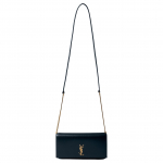 Saint Laurent Ysl Cassandre Logo N&ouml;&ouml;pkinnitusega Nahast Crossbody &Otilde;lakott Naiste kotid Must 820175-0U40J-1000 Basic Set (Bag+Dust Bag)