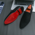 Meeste Oxford Kingad Suede Nahast Kingad Vintage Slip-on Klassikalised Vabaaja Meeste S&otilde;idukingad Pulmad Meeste Formaalne Kingad Terava Otsaga 45 red