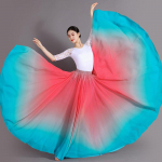 720 kraadi flamenco tantsija gradientseelikud naistele lavaesinemiseks klassikalise tantsu harjutusseelik One size