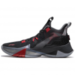 Li Ning Basketball Collection Cushioning Abrasion Resistant Mid top Basketball Shoes Men's Black Red ABPU055-2 41.5