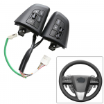 2 tk mustad multifunktsionaalsed roolinuppude komplektid Mazda 3 5 CX-5 CX-7 jaoks