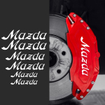 Bokos pidurisadula kleebis Mazda jaoks Valge brake caliper sticker valge