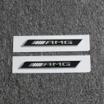 For Mercedes-Benz AMG fender side label GLE-class modification GLE400 GLE450 decorative modification car label sticker Silver black 2pcs gray