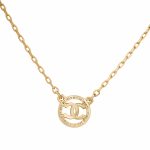 Chanel Double C Peen Mood Minimalistlik Trend Kristall Metall Kaelakee Naiste kaelakee AB9046-B08672-NJ302 Box+Padding Board,F,Gold