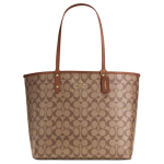 Coach City 33 Kahepoolne Monogrammiga PVC T&otilde;mblukuga Koti Naiste kott Pruun 36658-IME74 Basic Set (Bag+Dust Bag)