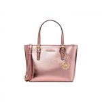 Michael Kors Mk Jet Set Travel Logoga T&otilde;mblukuga K&auml;ekott Naiste T&otilde;mblukuga K&auml;ekotid Roosa-Kuldne 35H3GTVT0M-PRIMROSE Basic Set (Bag+Dust Bag)