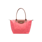 Longchamp Le Pliage 28 &Uuml;hev&auml;rviline Logo Kl&otilde;ps-t&otilde;mblukuga K&auml;ekott Naiste k&auml;ekott Korallpunane 2605089P76 Coral Red