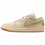 Jordan Air Jordan 1 Low top Vintage Basketball Shoes Women's Beige II0569-100 38