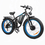 E-ratas BLJ DP-2603 3000W kahe mootoriga 52V 32AH aku, esi- ja tagavedrustus, 26-tollised lumirehvid, elektrijalgratas. 3000W (dual motor) 52V 32AH sinine