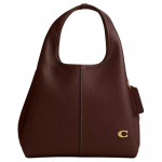 K&auml;ekott Coach Lana 22, metalliklogo, poleeritud kividenahast, v&auml;ike, naistele, messingist vaher, CM545-B4MPL Basic Set (Bag+Dust Bag)
