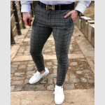 Ruuduline mood Euroopa ja Ameerika &Uuml;hendriikide stiilis meeste p&uuml;ksid Business Casual Travel &otilde;hukesed p&uuml;ksid mugavad ja mitmek&uuml;lgsed p&uuml;ksid 2XL black
