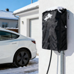 Elektriauto laadija tolmukindel laadija PU veekindel kate v&auml;litingimuste kaitseks Must PU veekindel laadimiskate China Mainland
